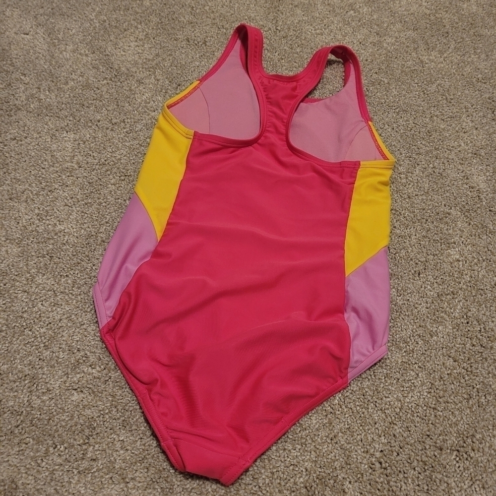 Speedo Youth Colorblock Colorful One Piece Swimming Suit Size Large - Picture 6 of 7